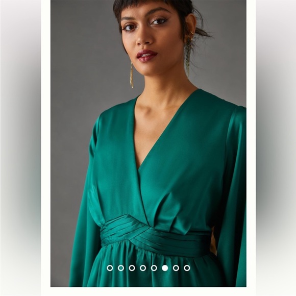 Anthropologie NWT Nikasha
(NWT
Embroidered Satin Dress Size M. - Picture 7 of 9